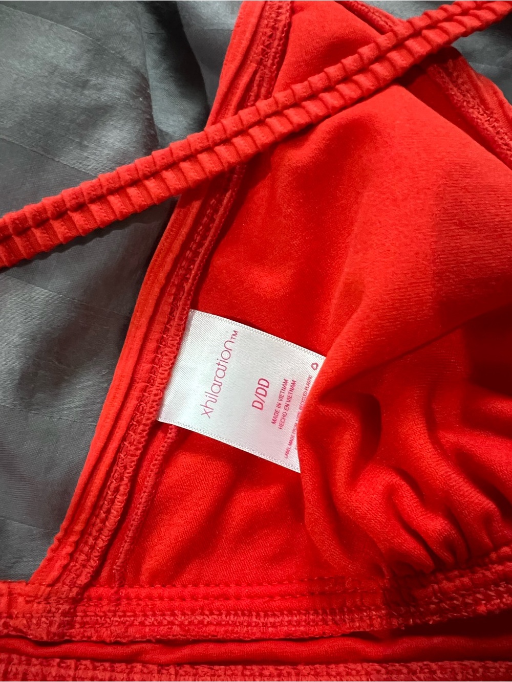 Xhilaration Red Ribbed Bikini Set - Picture 6 of 6